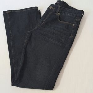 Seven7 Dark Wash Boot Cut Y2K Jeans Rhinestones On Back Pockets 30/31